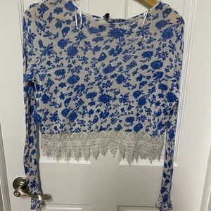 Floral lace top from H&M. Size small